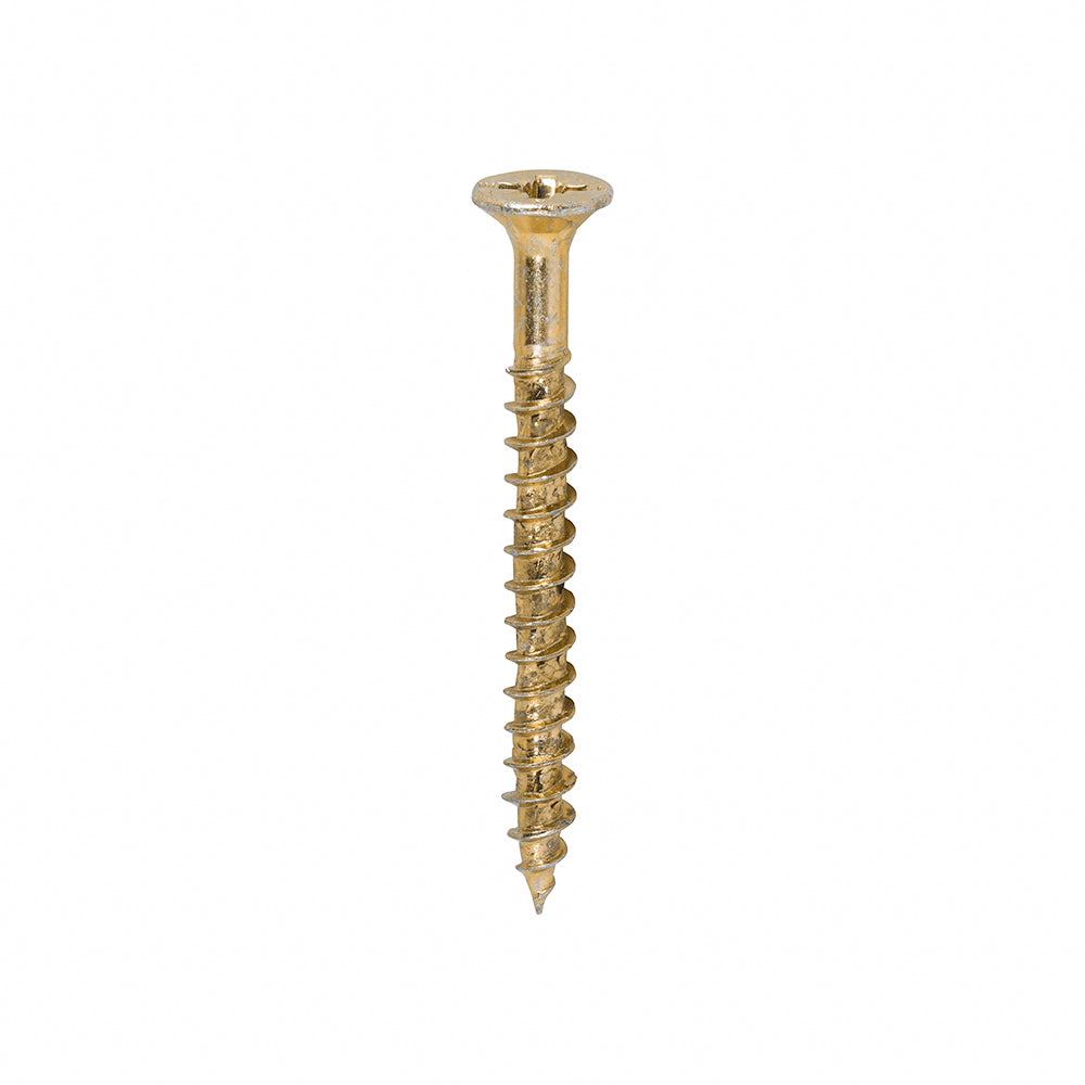 1200 x TIMCO Velocity Premium Multi-Use Countersunk Gold Woodscrews - 4.0 x 40