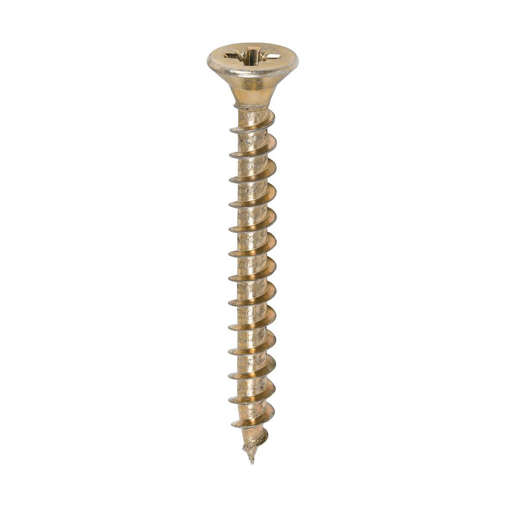 200 x TIMCO Solo Countersunk Gold Woodscrews - 5.0 x 45