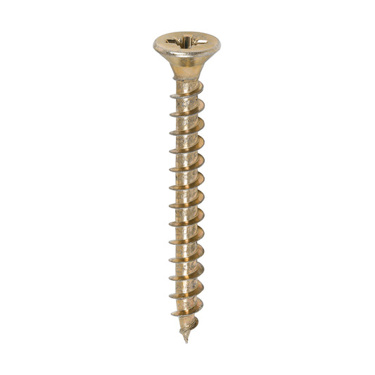 200 x TIMCO Solo Countersunk Gold Woodscrews - 5.0 x 45