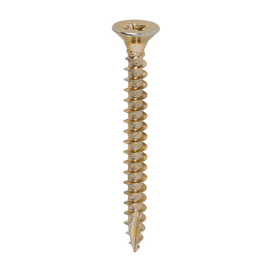 200 x TIMCO Classic Multi-Purpose Countersunk Gold Woodscrews - 5.0 x 50