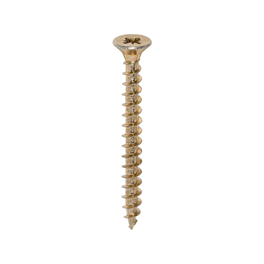 200 x TIMCO Solo Countersunk Gold Woodscrews - 5.0 x 50