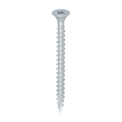 150 x TIMCO C2 Exterior Multi-Purpose Premium Countersunk Silver Woodscrews - 5.0 x 60