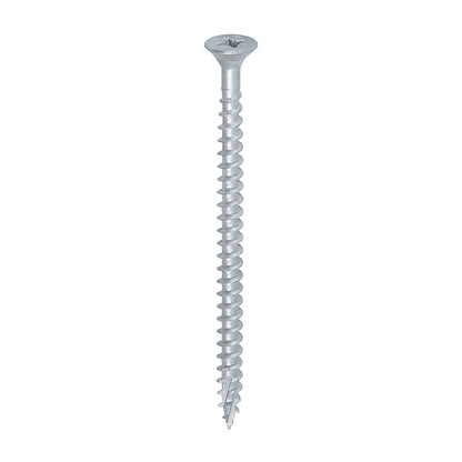 110 x TIMCO C2 Exterior Multi-Purpose Premium Countersunk Silver Woodscrews - 5.0 x 80