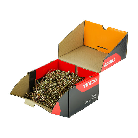 1000 x TIMCO Solo Countersunk Gold Woodscrews - 5.0 x 80