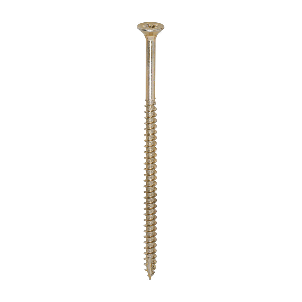 100 x TIMCO Classic Multi-Purpose Countersunk Gold Woodscrews - 5.0 x 100