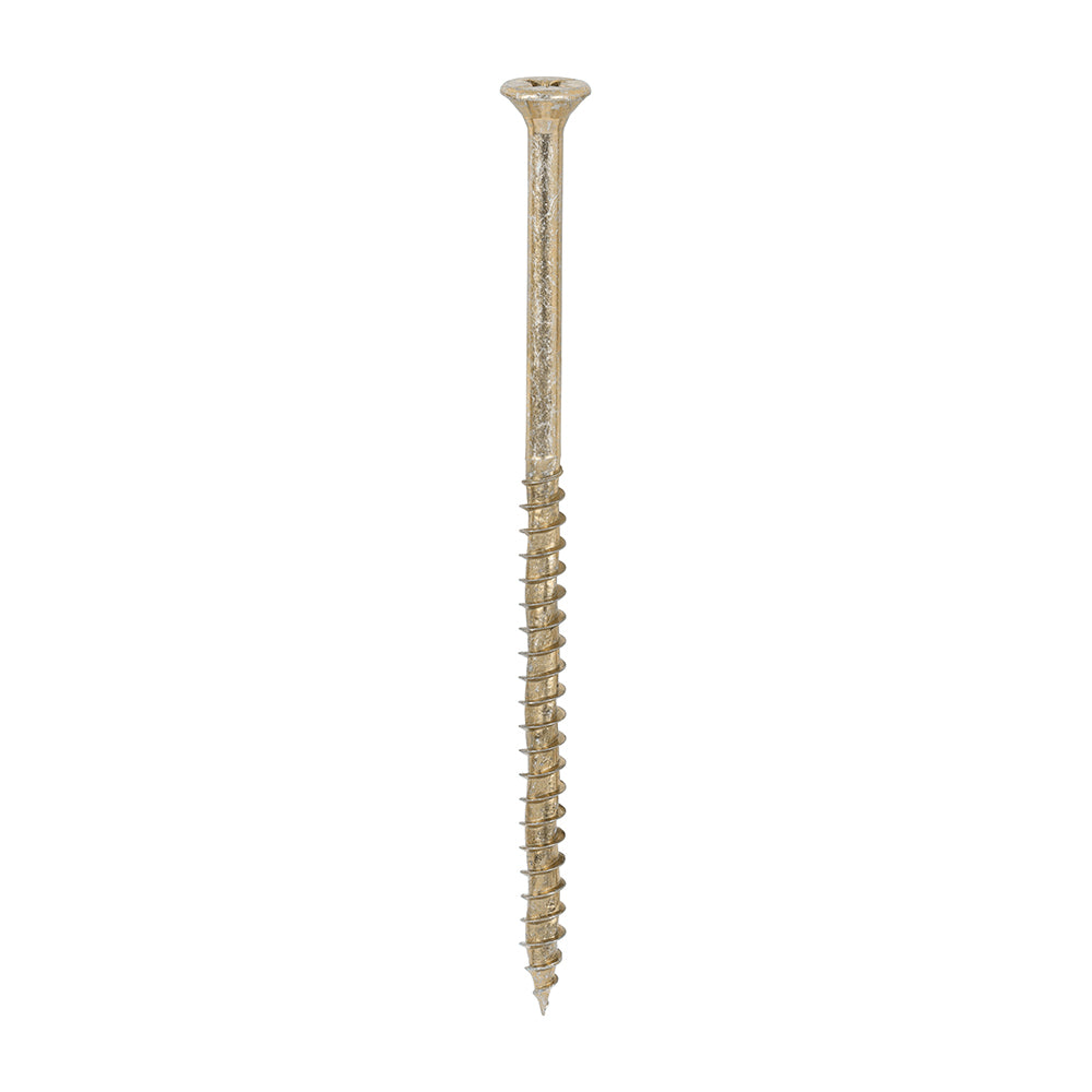 100 x TIMCO Velocity Premium Multi-Use Countersunk Gold Woodscrews - 5.0 x 100