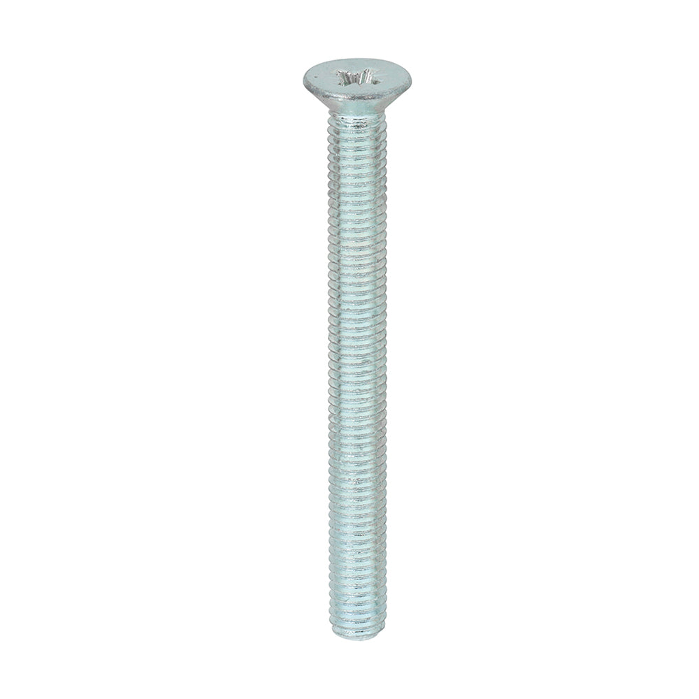 100 x TIMCO Machine Countersunk Silver Screws - M5 x 50