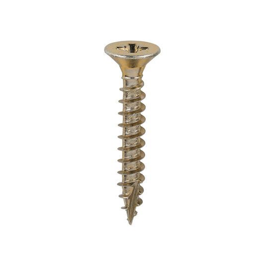 200 x TIMCO Classic Multi-Purpose Countersunk Gold Woodscrews - 6.0 x 40