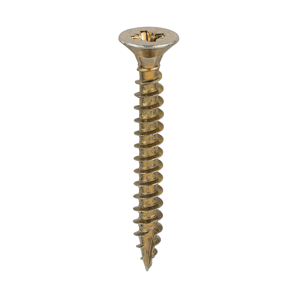 200 x TIMCO Classic Multi-Purpose Countersunk Gold Woodscrews - 6.0 x 50