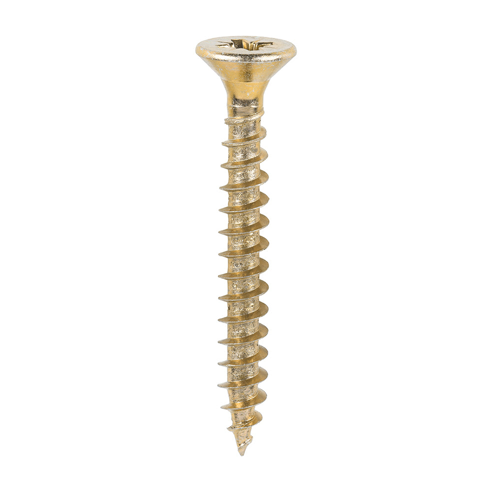 200 x TIMCO Solo Countersunk Gold Woodscrews - 6.0 x 50