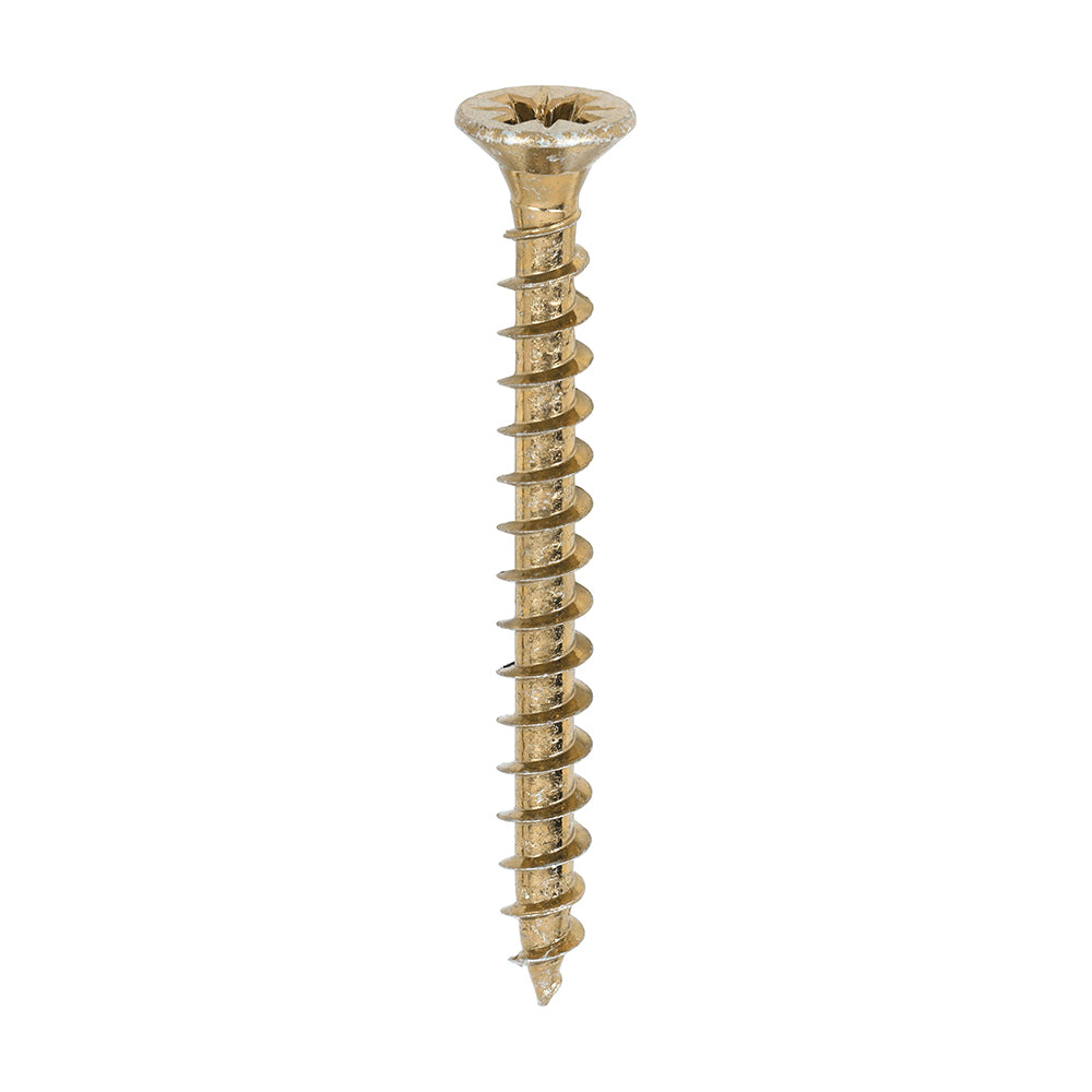 200 x TIMCO Solo Countersunk Gold Woodscrews - 6.0 x 60