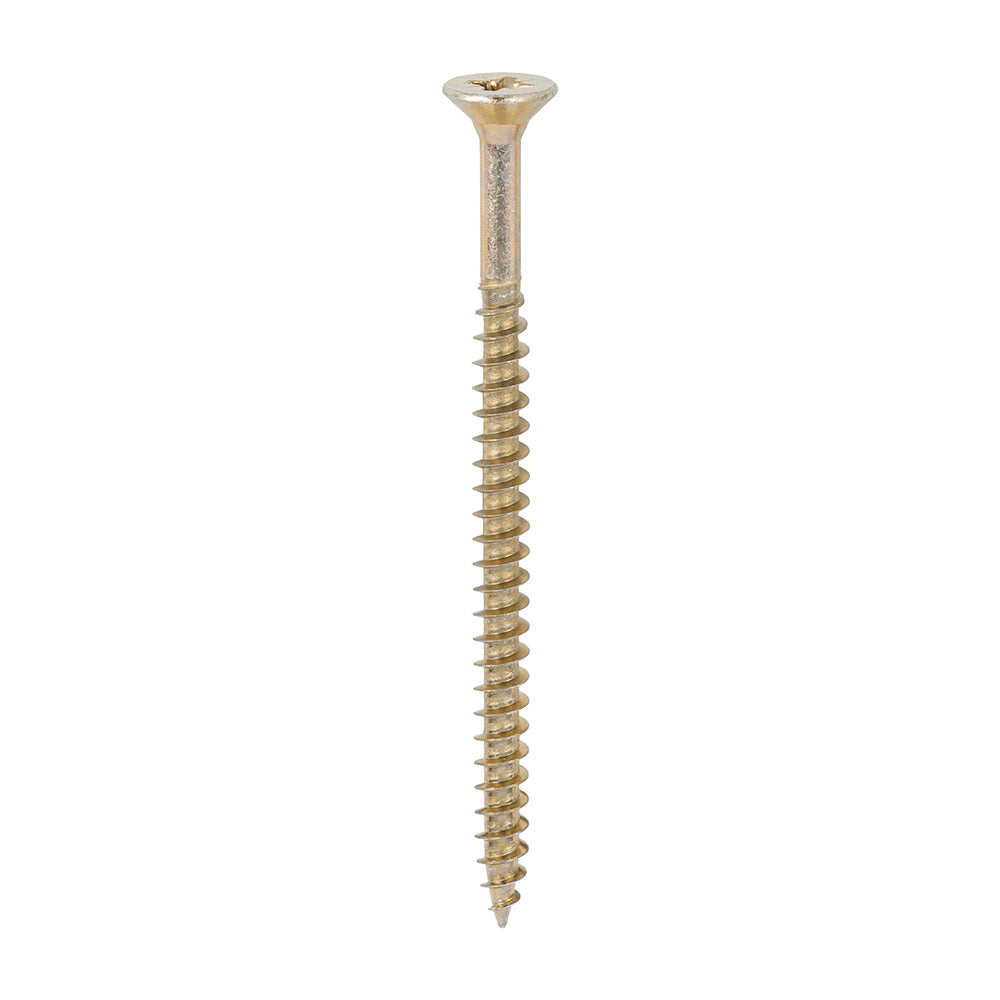 100 x TIMCO Solo Countersunk Gold Woodscrews - 6.0 x 90