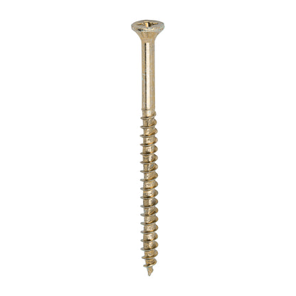 100 x TIMCO Velocity Premium Multi-Use Countersunk Gold Woodscrews - 6.0 x 90