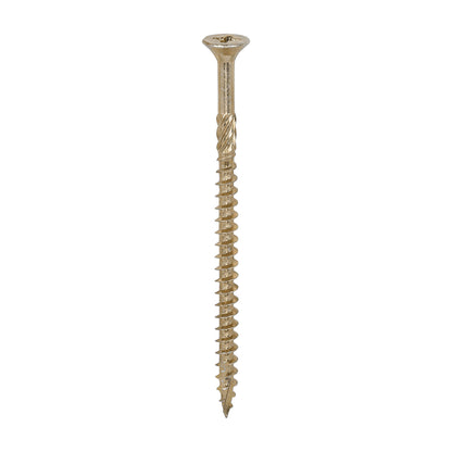 100 x TIMCO C2 Strong-Fix Multi-Purpose Premium Countersunk Gold Woodscrews - 6.0 x 100