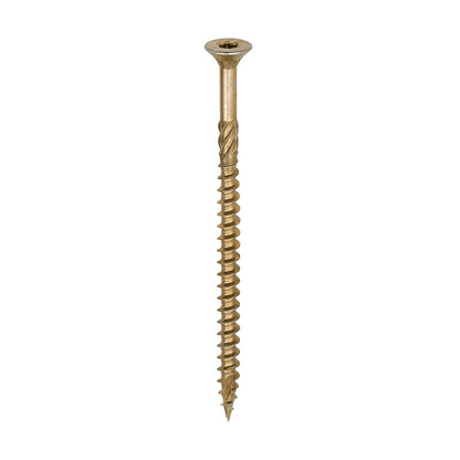 100 x TIMCO C2 Clamp-Fix Multi-Purpose Premium Countersunk Gold Woodscrews - 6.0 x 100