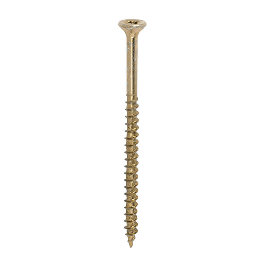 100 x TIMCO Velocity Premium Multi-Use Countersunk Gold Woodscrews - 6.0 x 100