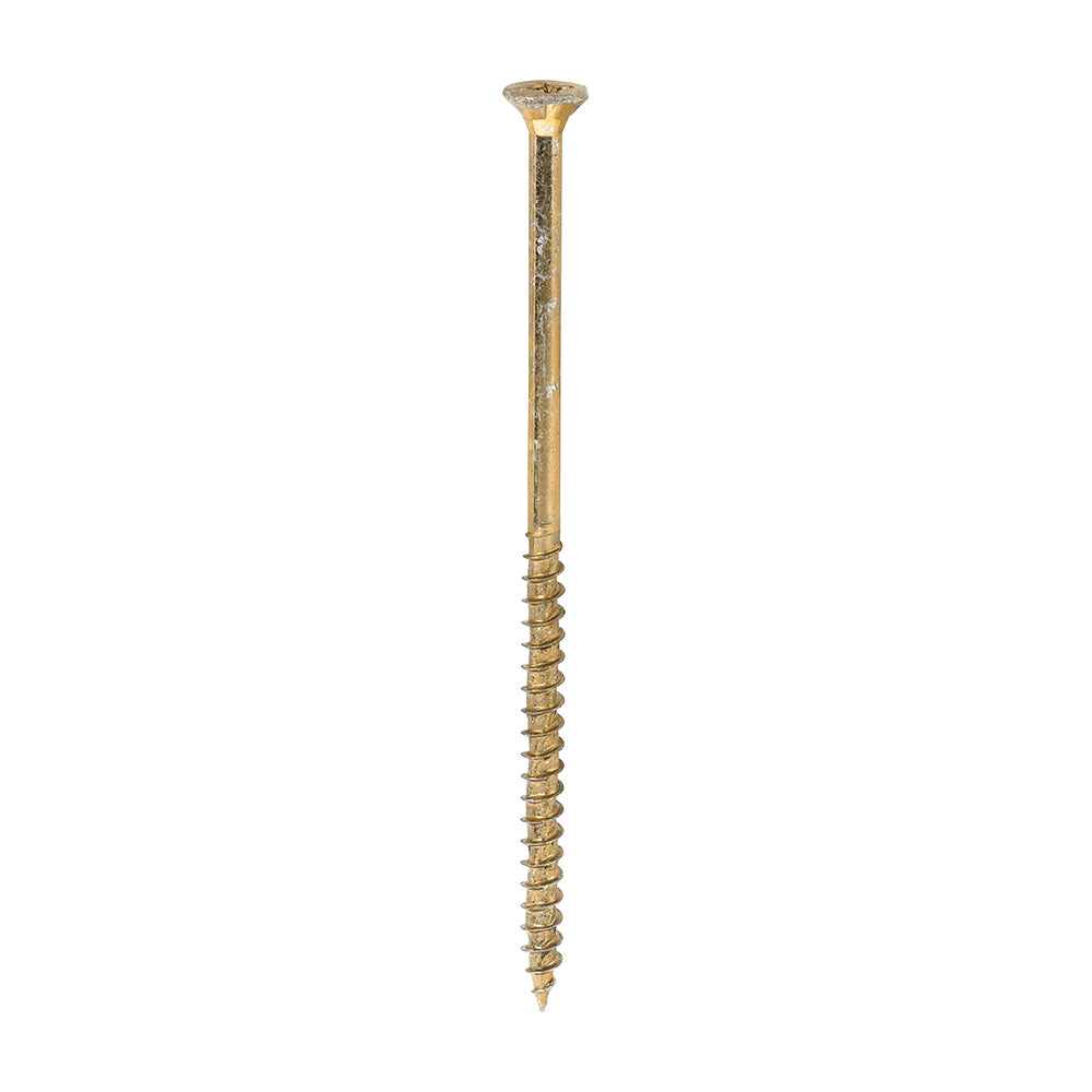 100 x TIMCO Velocity Premium Multi-Use Countersunk Gold Woodscrews - 6.0 x 130