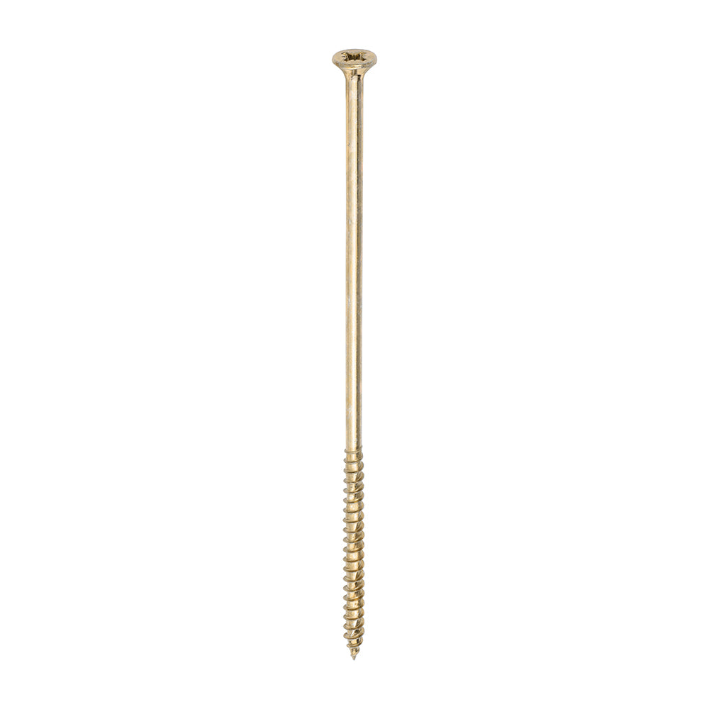 100 x TIMCO Velocity Premium Multi-Use Countersunk Gold Woodscrews - 6.0 x 180