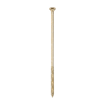 100 x TIMCO Velocity Premium Multi-Use Countersunk Gold Woodscrews - 6.0 x 180