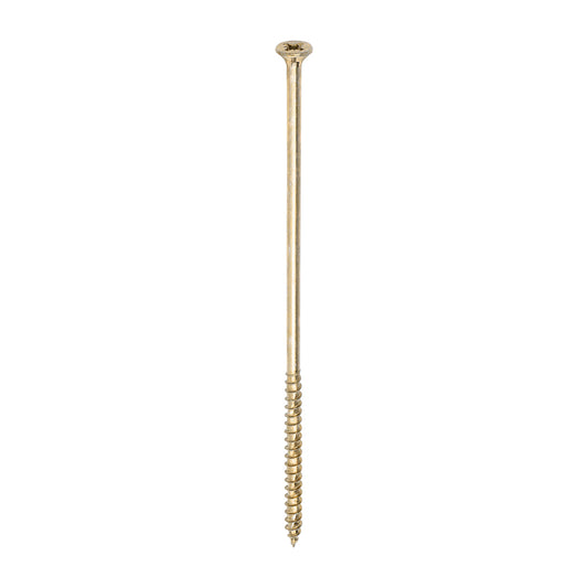 100 x TIMCO Velocity Premium Multi-Use Countersunk Gold Woodscrews - 6.0 x 180