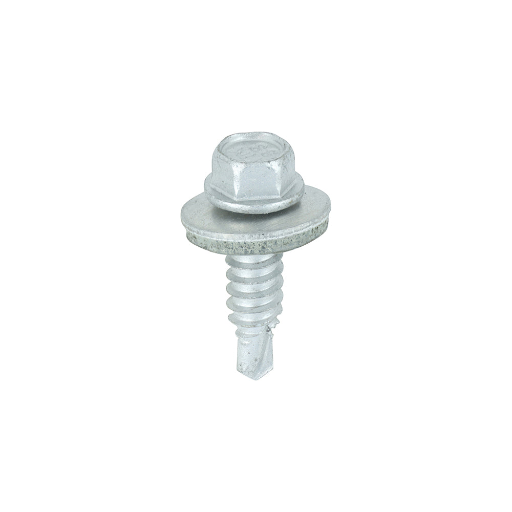 100 x TIMCO Sheet Steel Stitching Screws A2 Stainless Steel Bi-Metal with EPDM Washer - 6.3 x 22