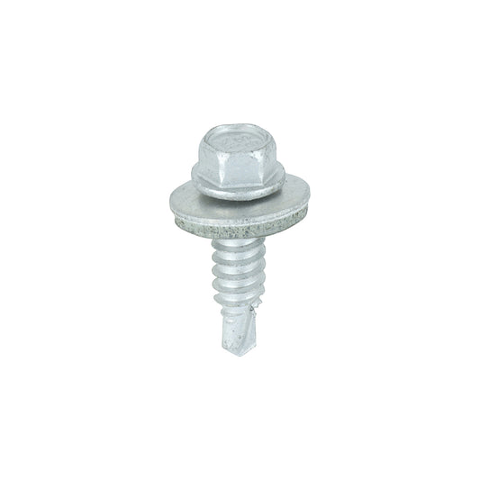 100 x TIMCO Sheet Steel Stitching Screws A2 Stainless Steel Bi-Metal with EPDM Washer - 6.3 x 22