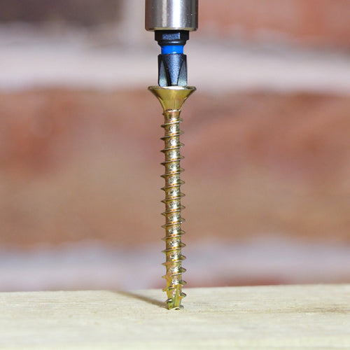 100 x TIMCO C2 Strong-Fix Multi-Purpose Premium Countersunk Gold Woodscrews - 6.0 x 120