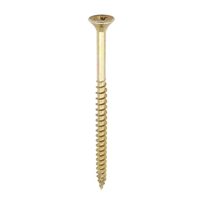 100 x TIMCO C2 Strong-Fix Multi-Purpose Premium Countersunk Gold Woodscrews - 5.0 x 120