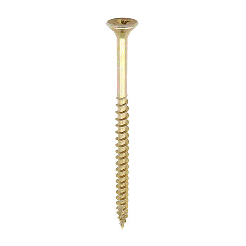 100 x TIMCO C2 Strong-Fix Multi-Purpose Premium Countersunk Gold Woodscrews - 6.0 x 120