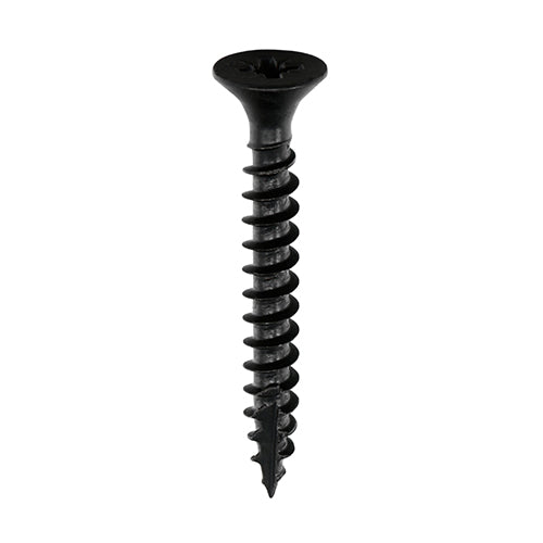 200 x TIMCO Classic Multi-Purpose Countersunk Black Woodscrews - 5.0 x 30