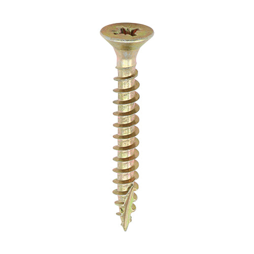 200 x TIMCO Classic Multi-Purpose Countersunk Gold Woodscrews - 4.0 x 30