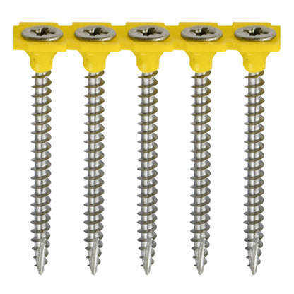 1000 x TIMCO Collated Classic Multi-Purpose Countersunk A2 Stainless Steel Woodcrews - 4.0 x 40