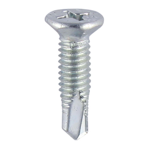 1000 x TIMCO Window Fabrication Screws Countersunk Facet PH Metric Thread Self-Drilling Point Zinc - M4 x 13