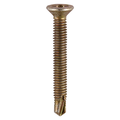 1000 x TIMCO Window Fabrication Screws Countersunk PH Metric Thread Self-Drilling Point Yellow - M4 x 19