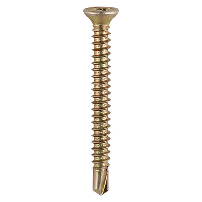 1000 x TIMCO Window Fabrication Screws Countersunk with Ribs PH Self-Tapping Self-Drilling Point Yellow - 3.9 x 13