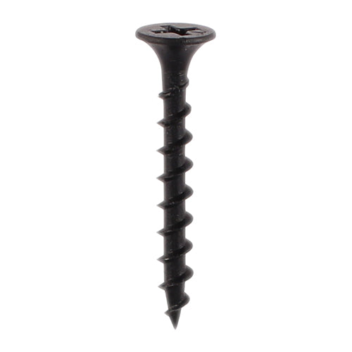 1000 x TIMCO Drywall Coarse Thread Bugle Head Black Screws - 3.5 x 45