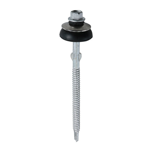 50 x TIMCO Self-Drilling Fiber Cement Board Exterior Silver Screw with BAZ Washer - 6.3 x 130