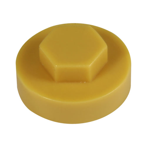 1000 x TIMCO Hex Head Cover Caps Bamboo - 16mm