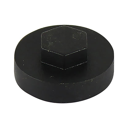 1000 x TIMCO Hex Head Cover Caps Black - 19mm