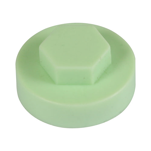 1000 x TIMCO Hex Head Cover Caps Eau de Nil - 16mm