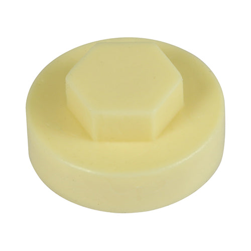 1000 x TIMCO Hex Head Cover Caps Honesty - 16mm