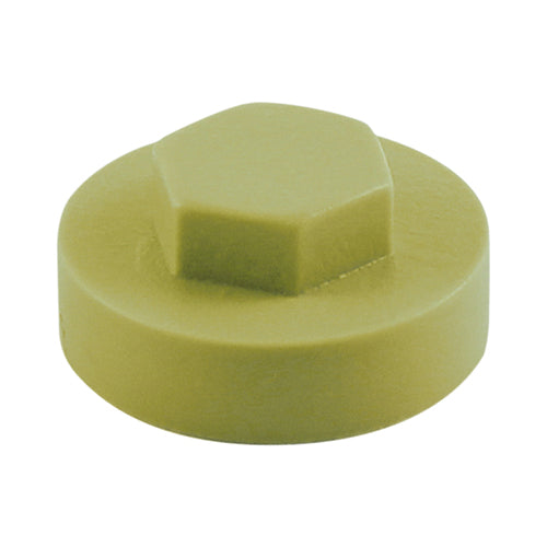 1000 x TIMCO Hex Head Cover Caps Moorland Green - 16mm