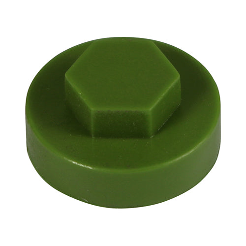 1000 x TIMCO Hex Head Cover Caps Sage - 16mm