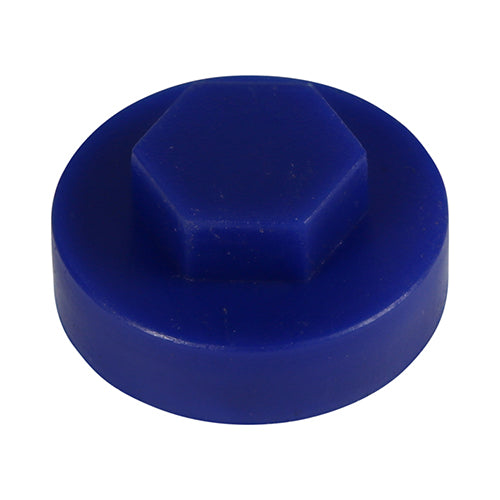 1000 x TIMCO Hex Head Cover Caps Ultra Marine - 16mm