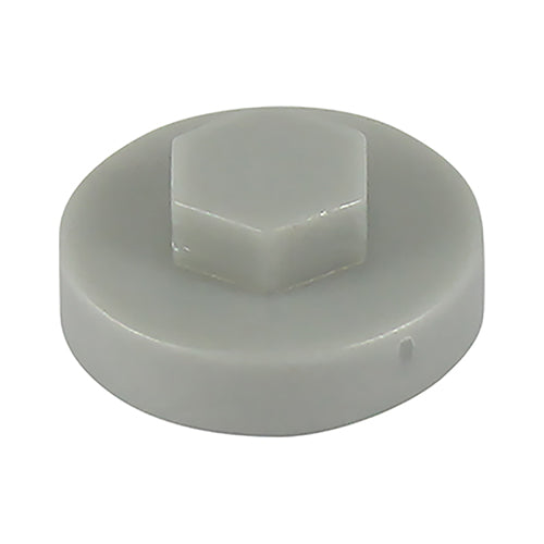 1000 x TIMCO Hex Head Cover Caps White - 16mm