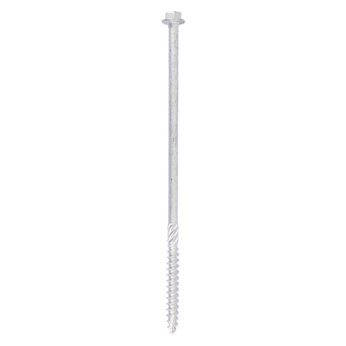 10 x TIMCO Heavy Duty Timber Screws Hex Flange Head Exterior Silver - 10 x 160