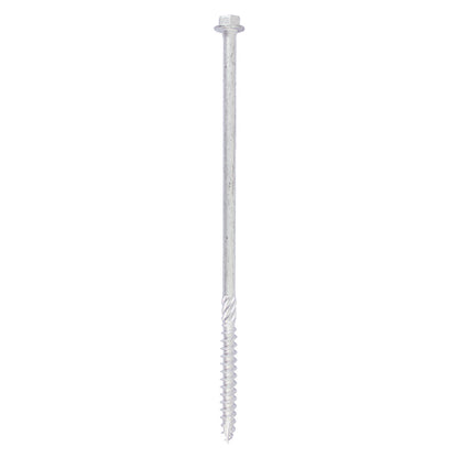 10 x TIMCO Heavy Duty Timber Screws Hex Flange Head Exterior Silver - 10 x 160