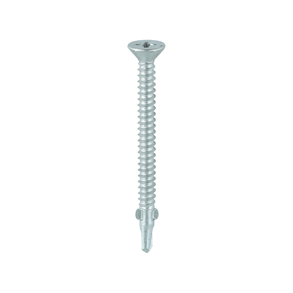 200 x TIMCO Self-Drilling Wing-Tip Steel to Timber Light Section Exterior Silver Screws  - 5.5 x 65