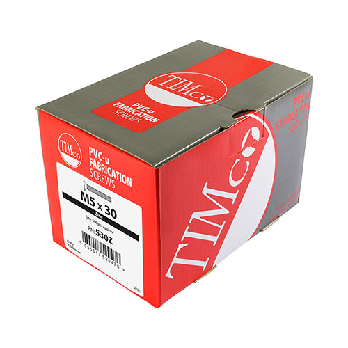 500 x TIMCO Machine Screws Countersunk PH Metric Thread B Point Zinc - M5 x 40