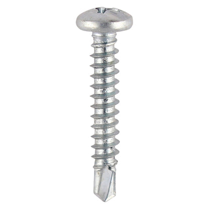 1000 x TIMCO Window Fabrication Screws Pan PH Self-Tapping Thread Self-Drilling Point Zinc - 4.2 x 13